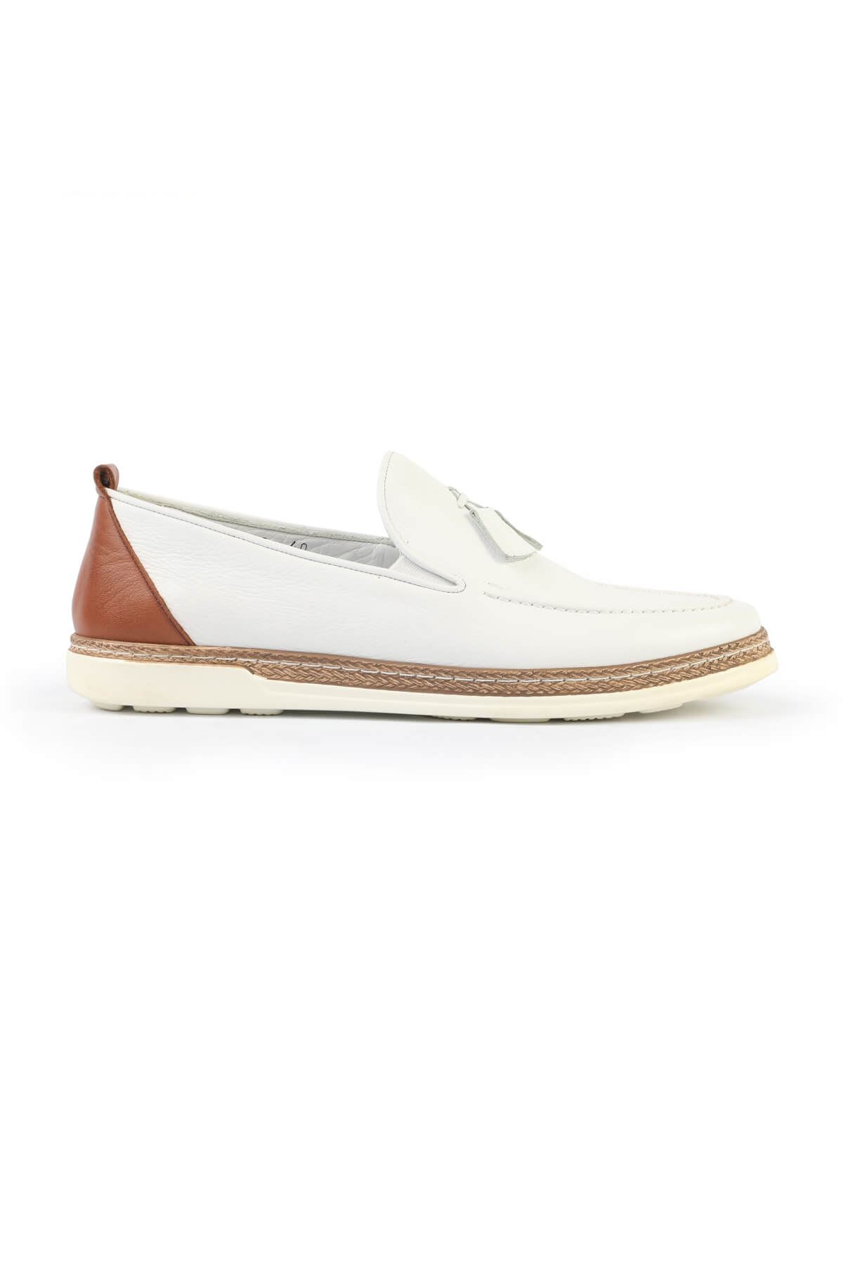 Libero C625 White Loafer Shoes