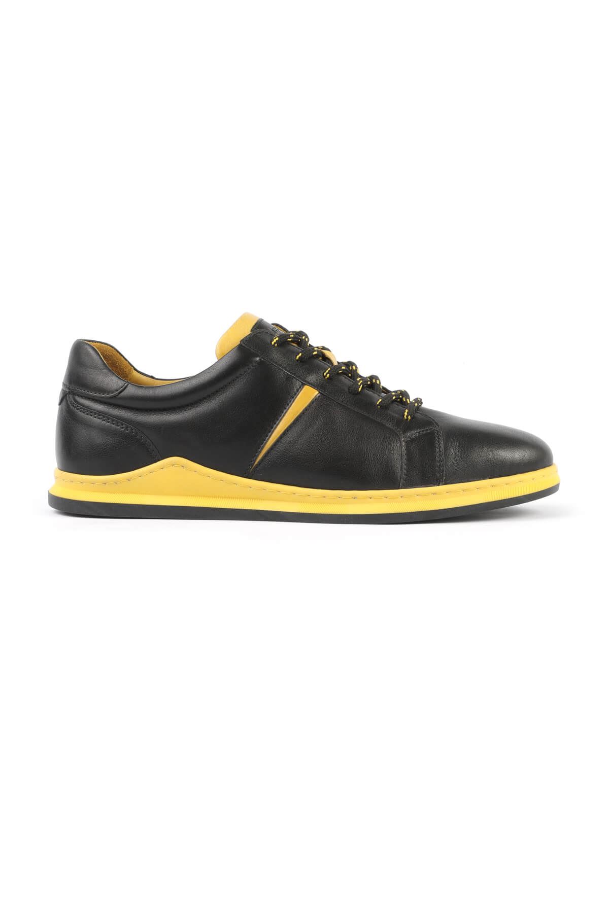 Libero 3196 Siyah Sarı Sneaker Ayakkabı