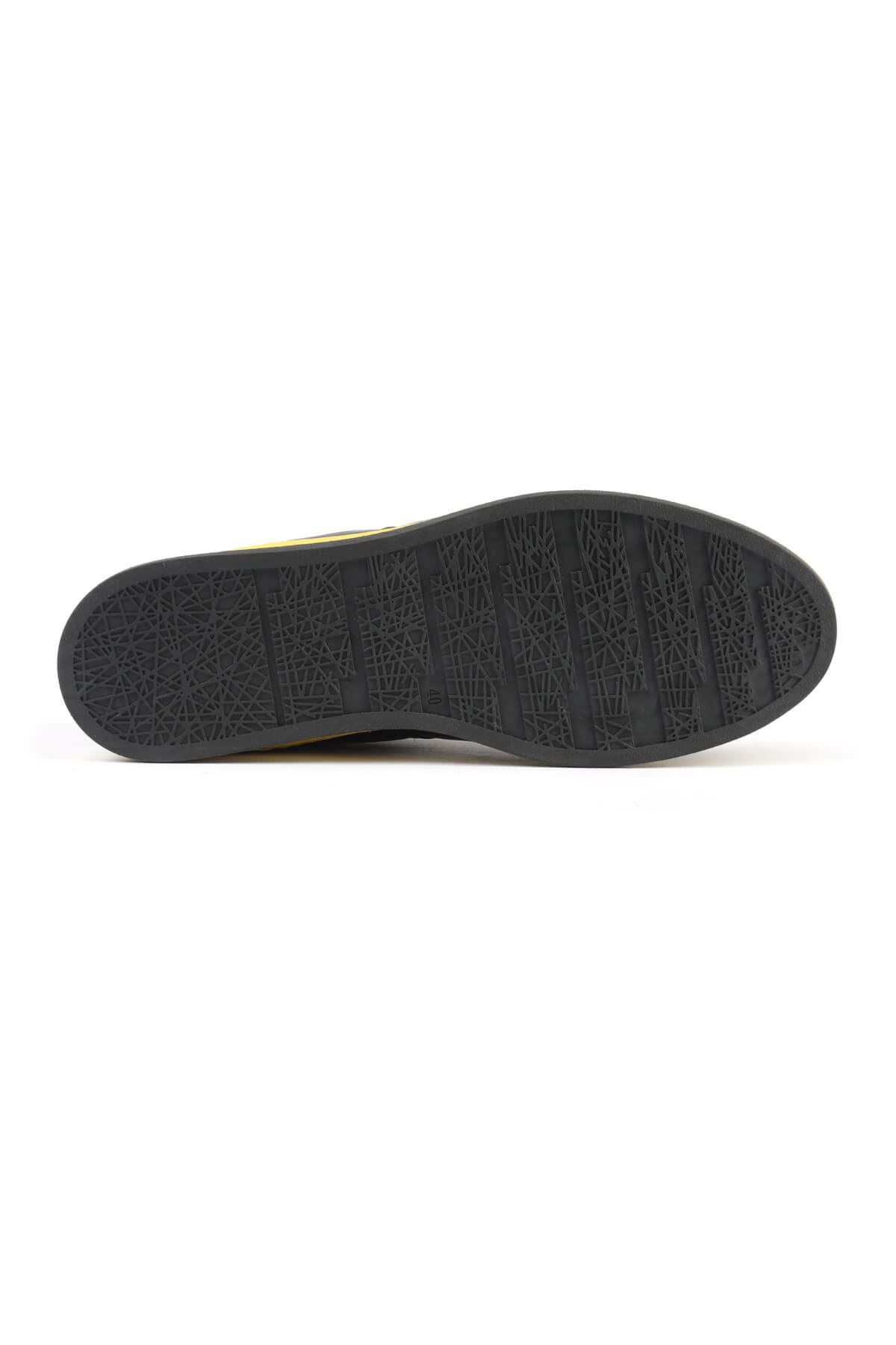 Libero 3196 Black Yellow Sneaker Shoes