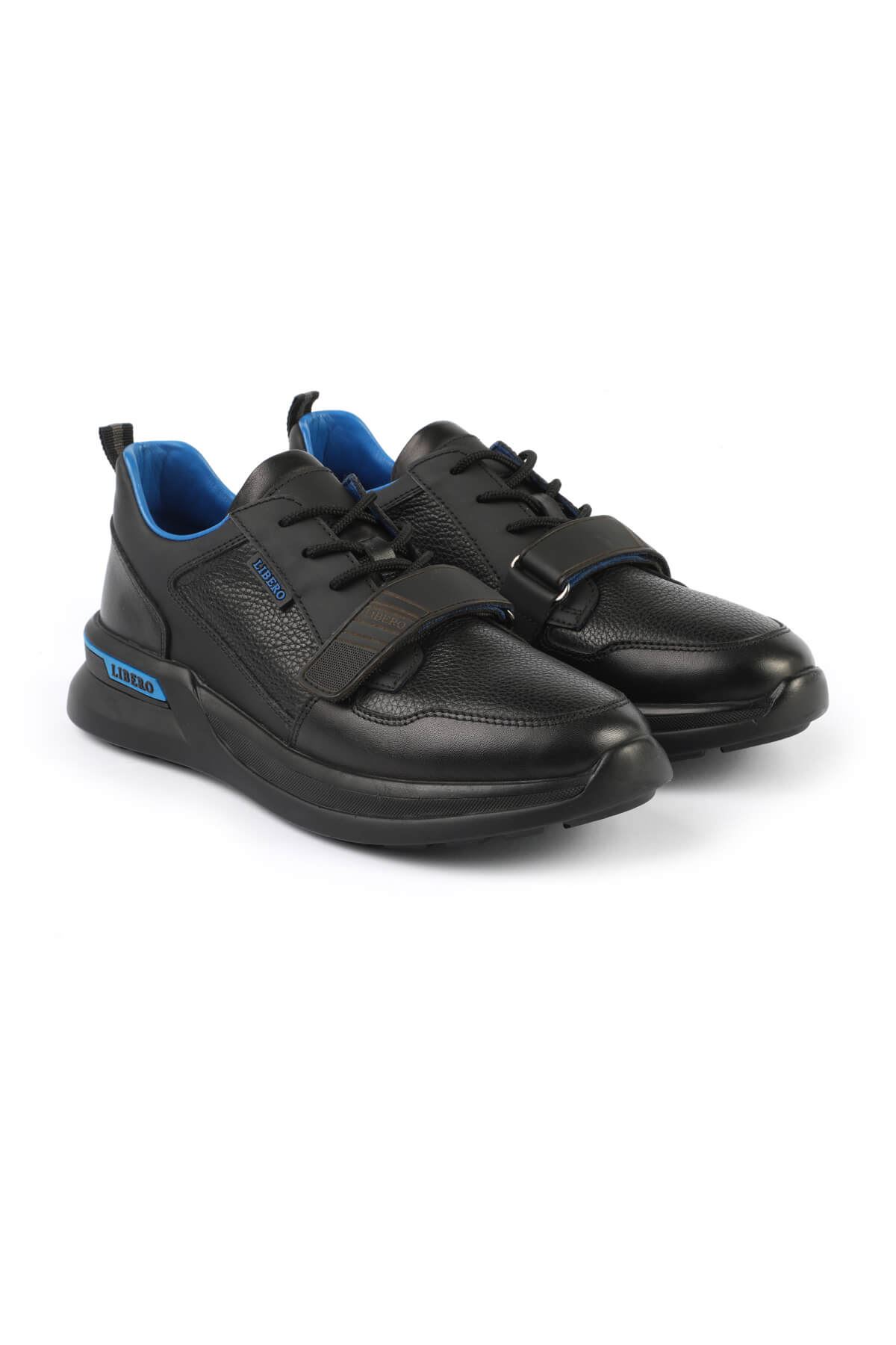 Libero 3141 Siyah Mavi Spor Ayakkabı 