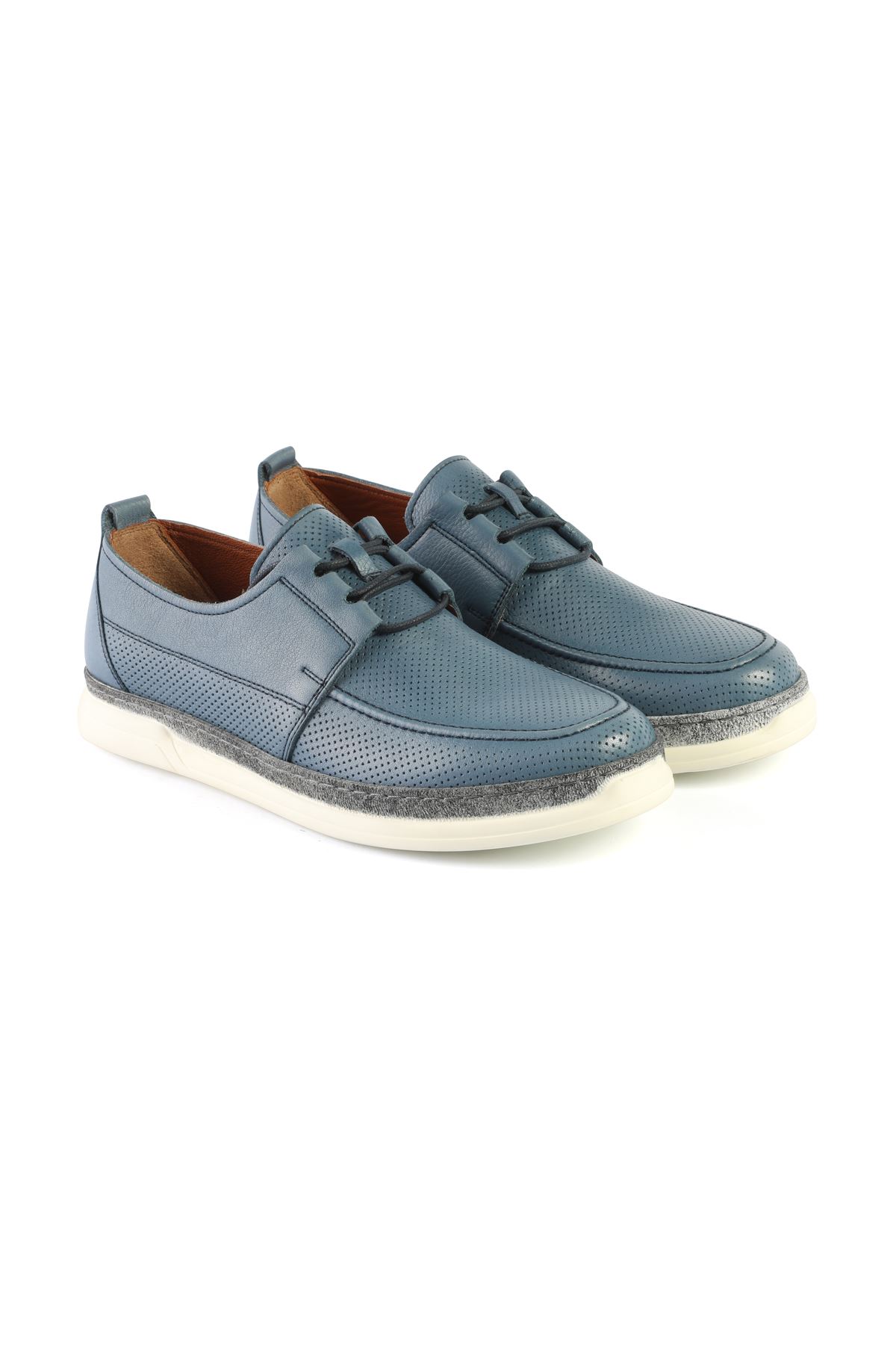 Libero L3418 Blue Loafer Shoes